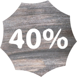 40 percent badge icon
