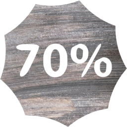70 percent badge icon