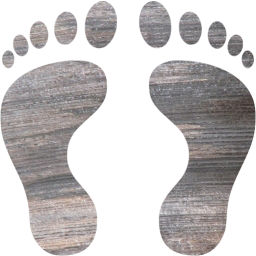 human footprints icon