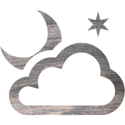 partly cloudy night icon