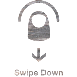 swipe down 2 icon