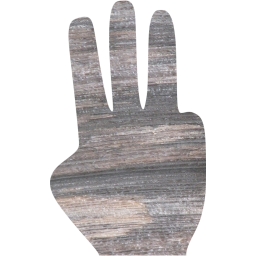 three fingers icon