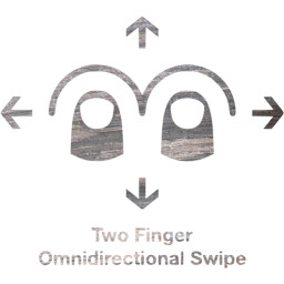 two finger omnidirectional swipe 2 icon