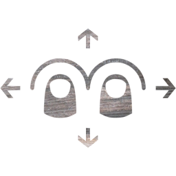 two finger omnidirectional swipe icon