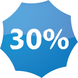 30 percent badge icon