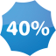 40 percent badge