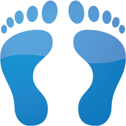 human footprints icon