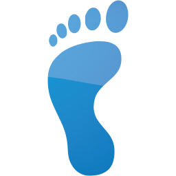 left footprint icon