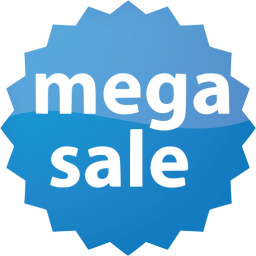 mega sale badge icon