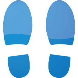 shoes footprints icon