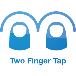 two finger tap 2 icon