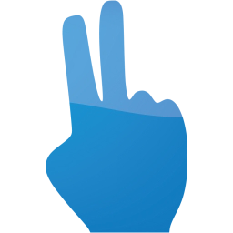 two fingers icon