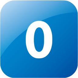 0 filled icon