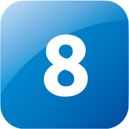 8 filled icon