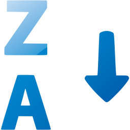alphabetical sorting 2 icon
