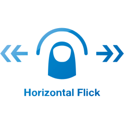 horizontal flick 2 icon