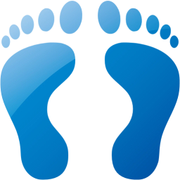 human footprints icon