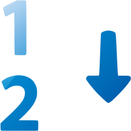 numerical sorting icon