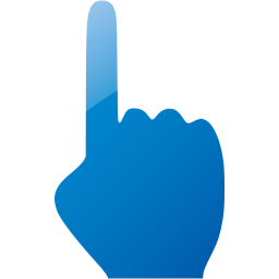 one finger icon