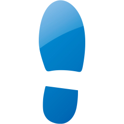 right shoe footprint icon