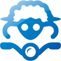 sheep on bike icon