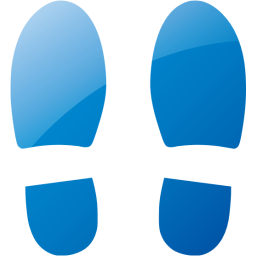shoes footprints icon