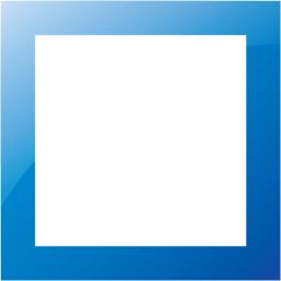 Web 2 blue square outline icon - Free web 2 blue shape icons - Web 2