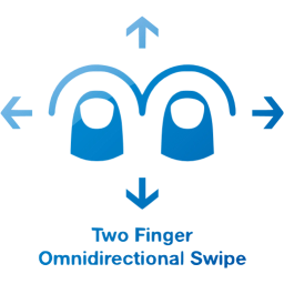 two finger omnidirectional swipe 2 icon