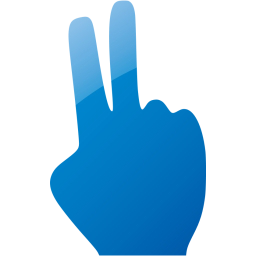 two fingers icon