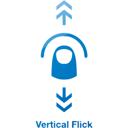 vertical flick 2 icon