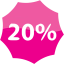 20 percent badge