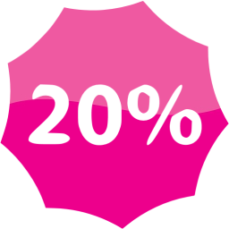 20 percent badge icon