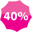 40 percent badge