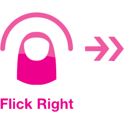 flick right 2 icon