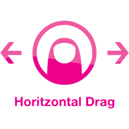 horizontal drag 2 icon