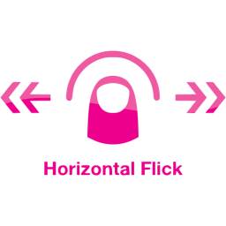 horizontal flick 2 icon