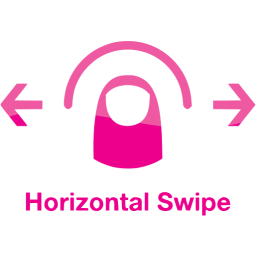 horizontal swipe 2 icon