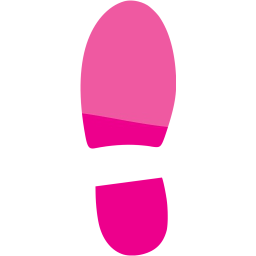 left shoe footprint icon