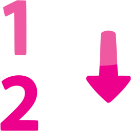 numerical sorting icon