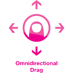 omnidirectional drag 2 icon