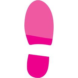 right shoe footprint icon