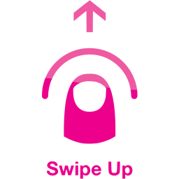 swipe up 2 icon