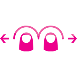 two finger horizontal swipe icon