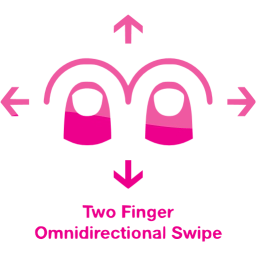 two finger omnidirectional swipe 2 icon