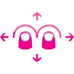two finger omnidirectional swipe icon