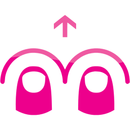 two finger swipe up icon