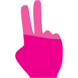 two fingers icon