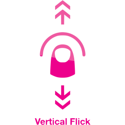 vertical flick 2 icon