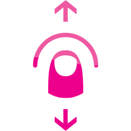vertical swipe icon