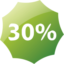 30 percent badge icon